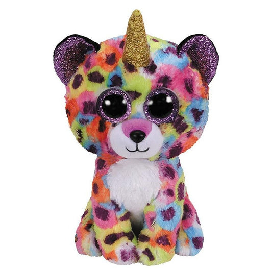 Ty Beanie Boo'S Luipaard-Eenhoorn Knuffel Giselle 15 Cm