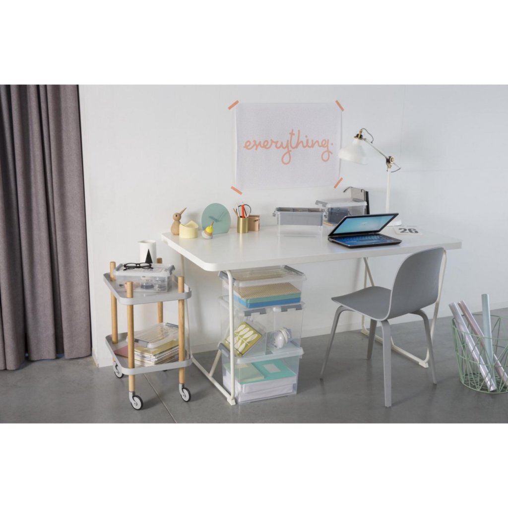 Curver Handy+ Opbergboxen 3X35L Transparant/Grijs