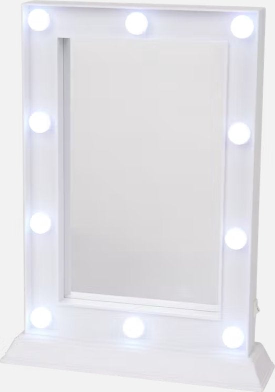 Make-up spiegel met LED verlichting - 25x6,5x33 cm