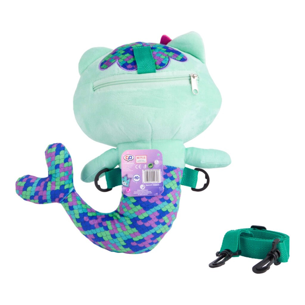 Gabby's Dollhouse Gabby'S Dollhouse 3D Rugtas Pluche Meerminkat