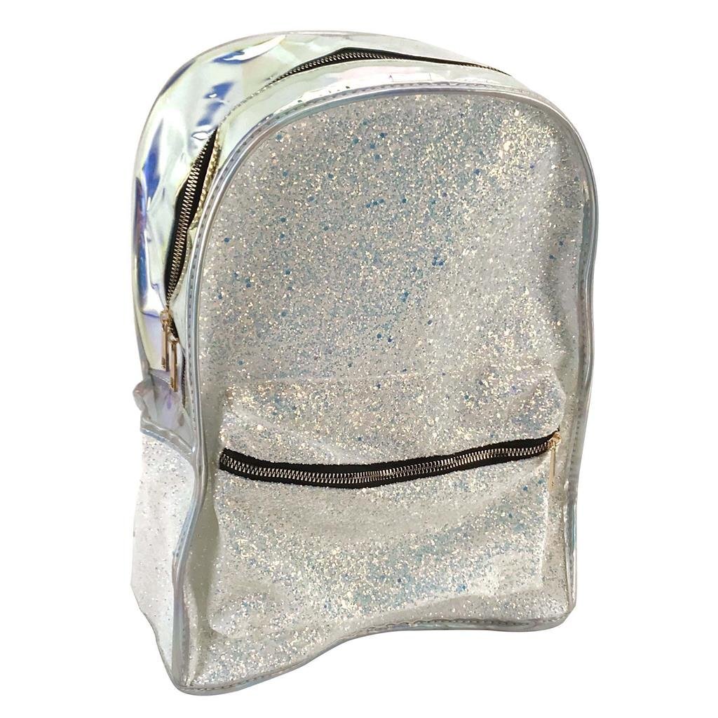 Basic Glitter Rugzak Holografisch/Zilver
