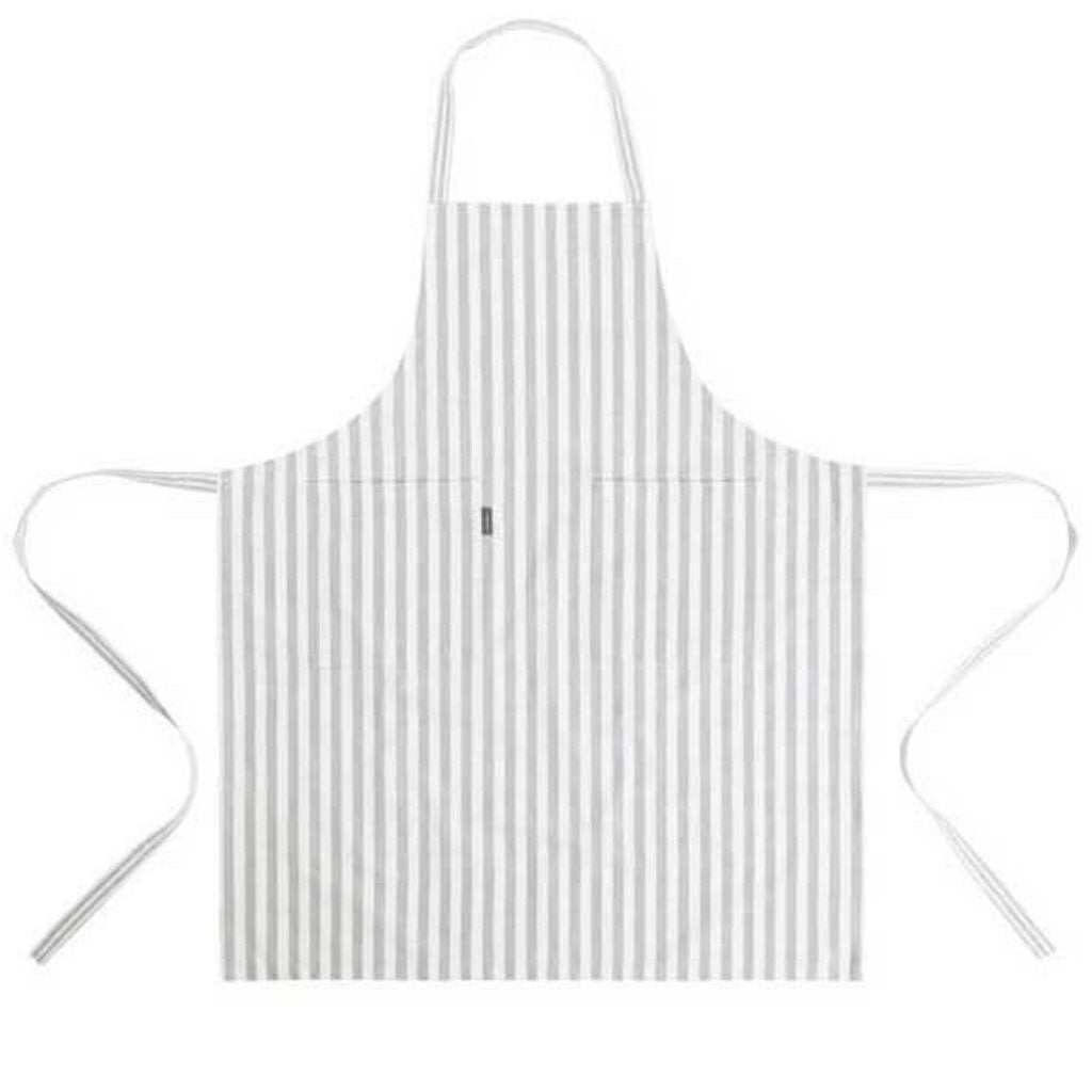 Linen&More Linen&Amp;More Schort Streep Lichtgrijs