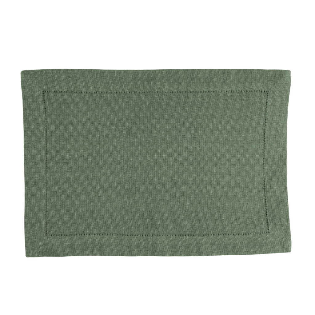 Linen&More Linen&Amp;More Placemats 35X50 Cm Indi Army Green 4 Stuks