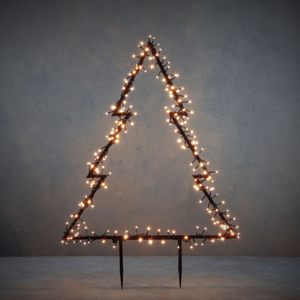 Overige Merken Luca Lighting Tuin Decoratie Led Boom 225 Leds 72X100 Cm Warm Wit Zwart
