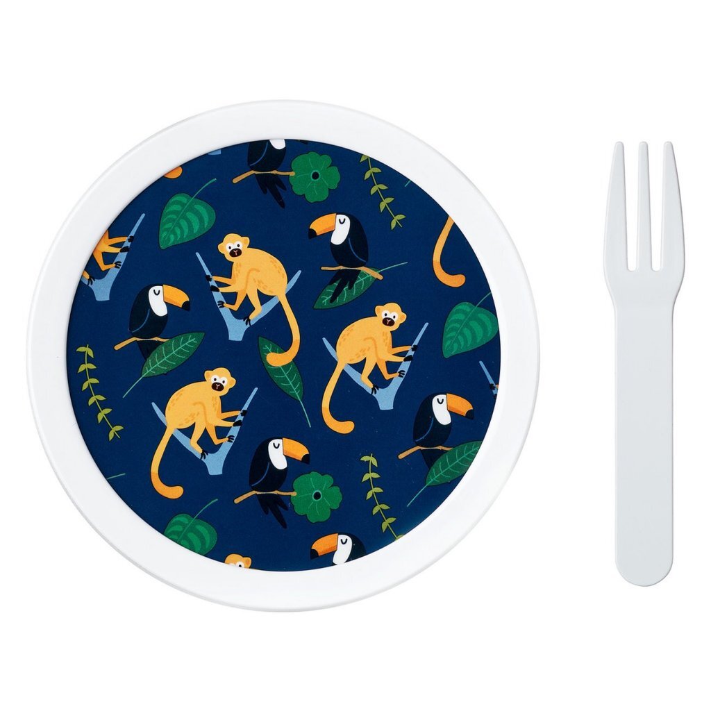 Mepal Campus Fruitbox Jungle 300 Ml Wit/Blauw