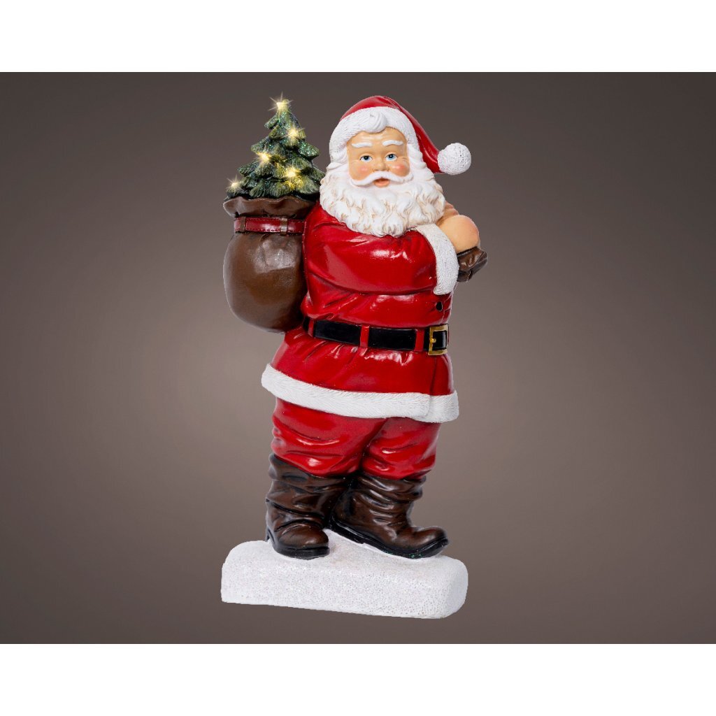 Overige Merken Decoratie Led Kerstman 9X19.5X31.5 Cm