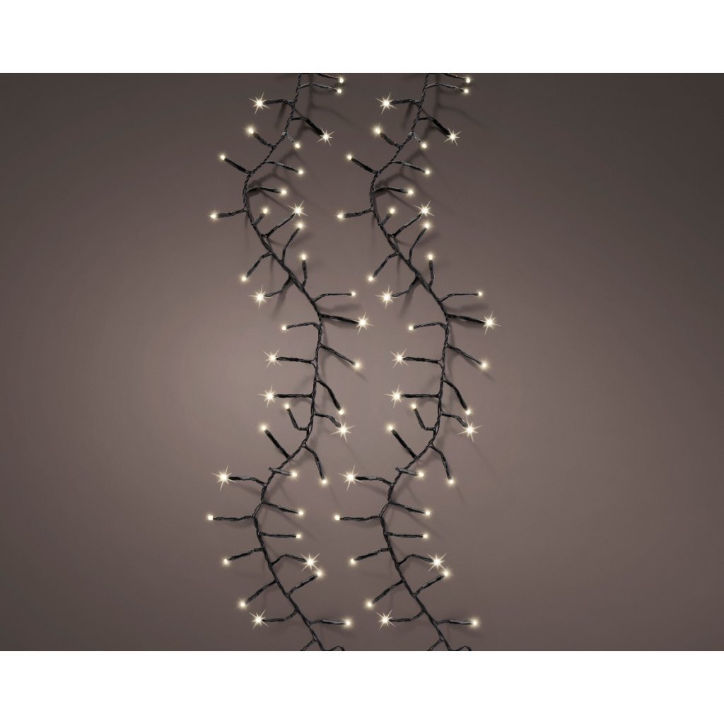 Lumineo Excellent Twinkle Led Snoer Voor Buiten 960 Leds 1500 Cm Warm Wit Licht Zwart