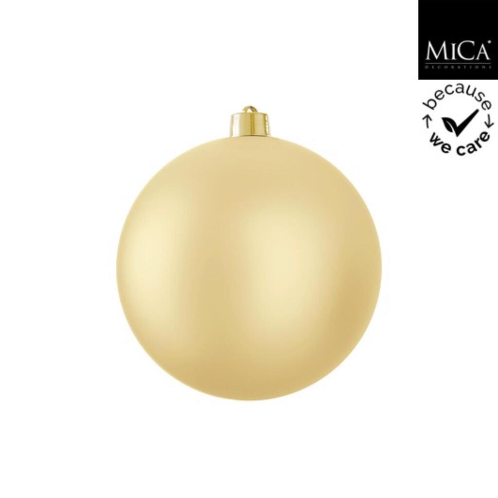 Mica Decorations Kerstbal Onbreekbaar 20 Cm Mat Goud