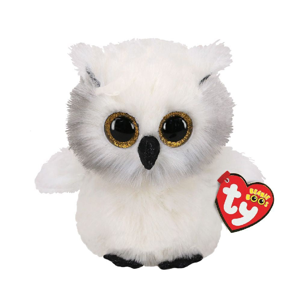 Ty Beanie Boos Knuffel Uil Austin 15 Cm