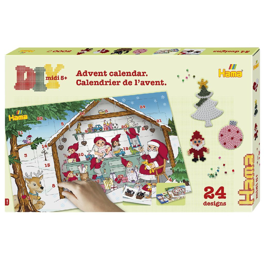 Hama Strijkkralen Diy Midi Adventkalender 5000 Stuks