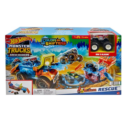 Mattel Hot Wheels Monster Trucks Fire Crash Challenge