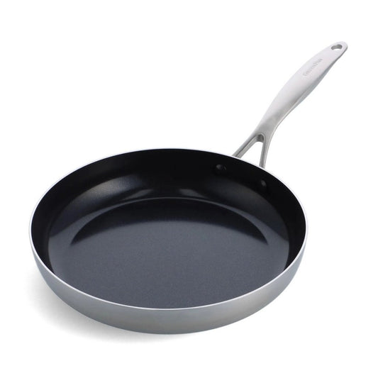 Greenpan Geneva Koekenpan 28 Cm Rvs/Zwart