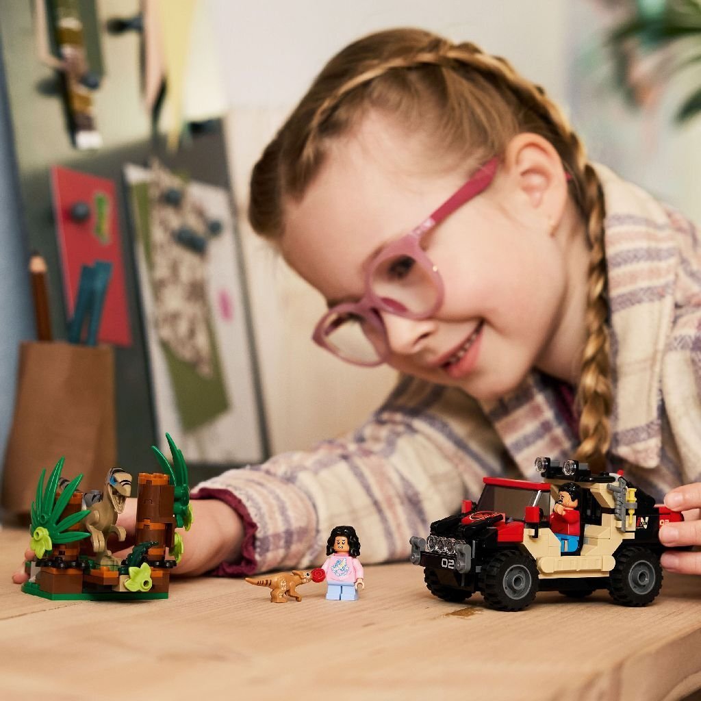 Lego Jurassic World 76972 Offroad Raptorontsnapping