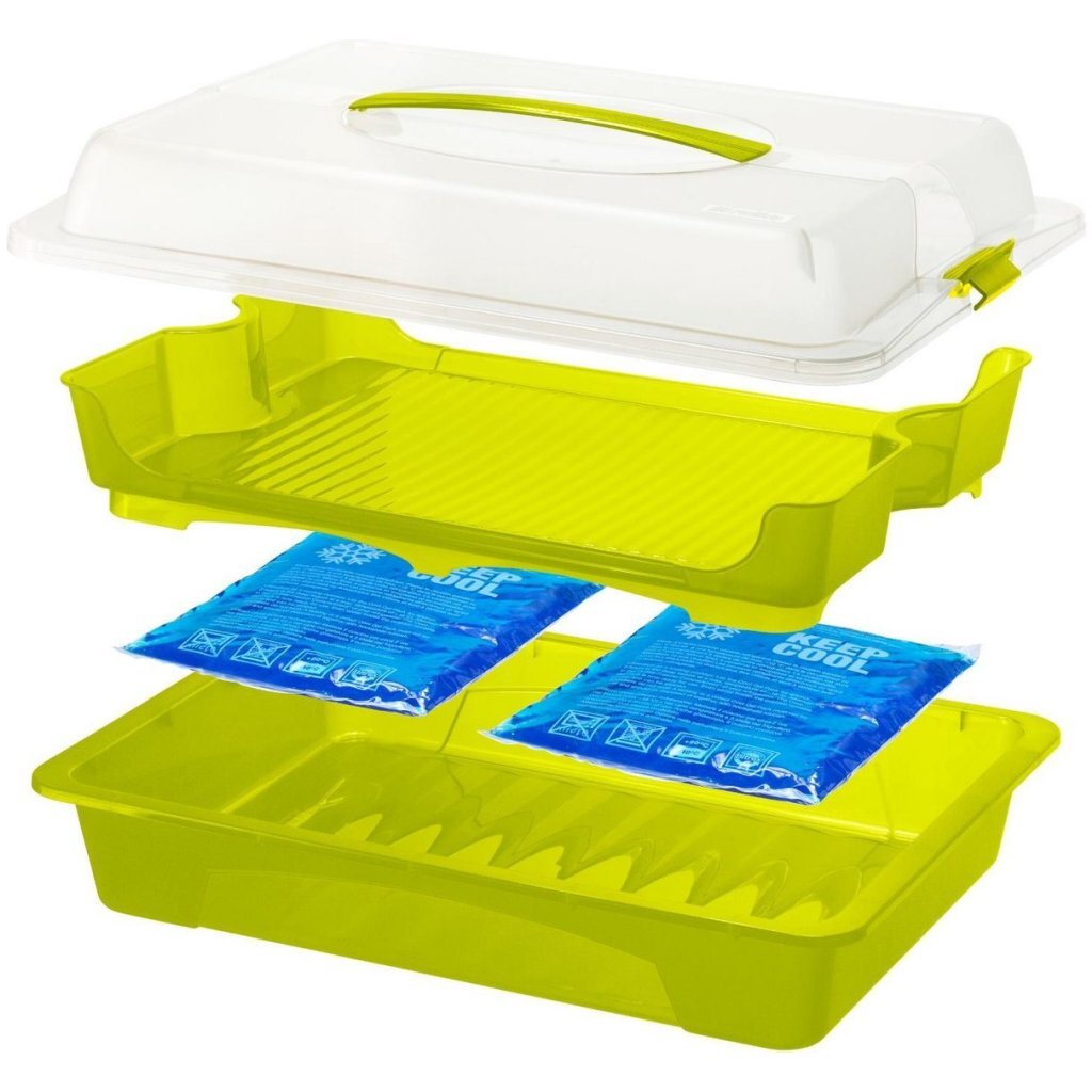 Rotho Fresh Partybutler Serveertray 43.5X11X29.5 Cm Wit/Transparant