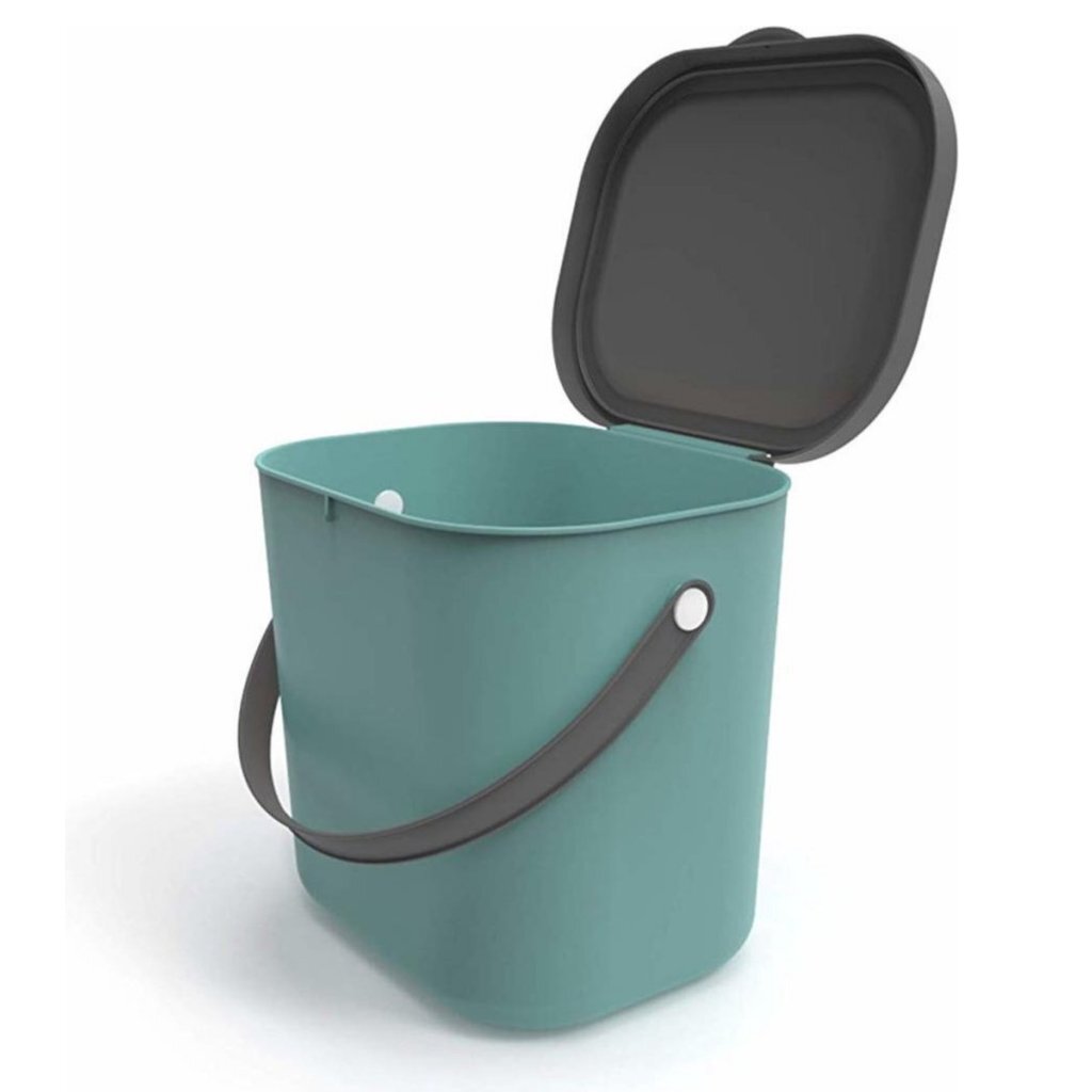 Rotho Albula Bioafvalbak 6L Groen/Antraciet