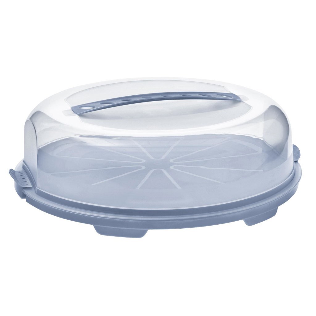 Rotho Fresh Taartdoos 34.5X35.5X11.6 Cm Horizon Blauw/Transparant