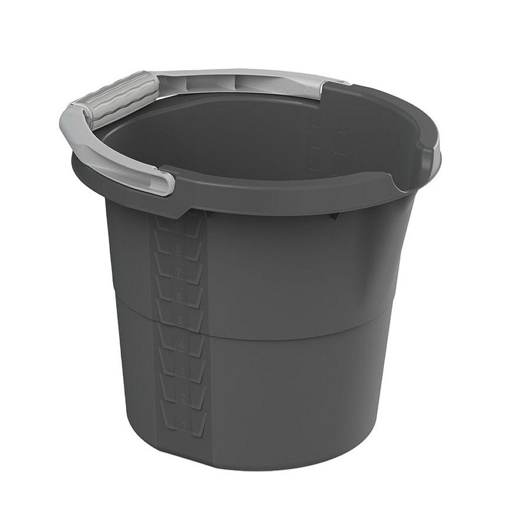 Rotho Daily Emmer Met Schaalverdeling 10L Antraciet