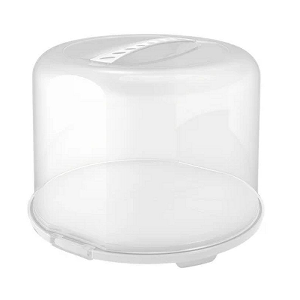 Rotho Fresh Taartdoos Xl 35.5X34.5X26 Cm Wit/Transparant