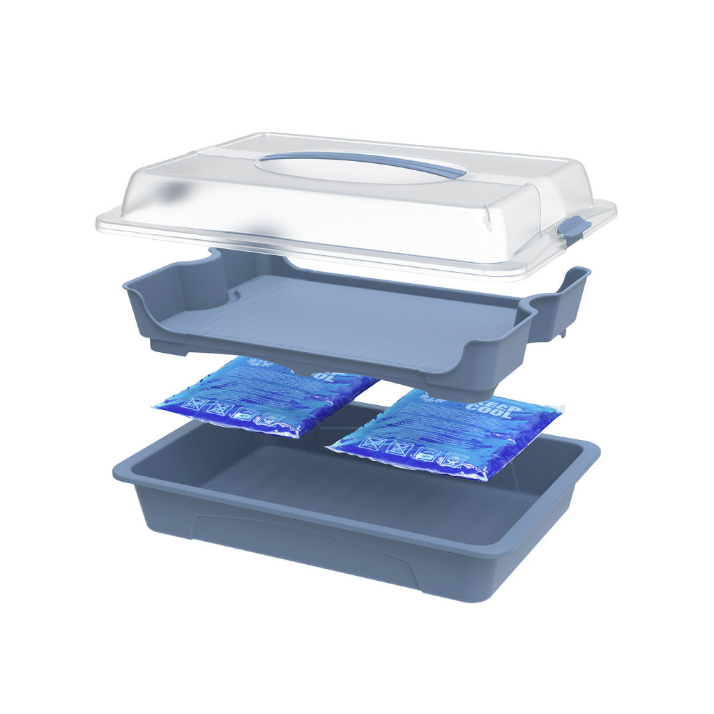 Rotho Fresh Partybutler Serveertray Cool &Amp; Horizon Blauw