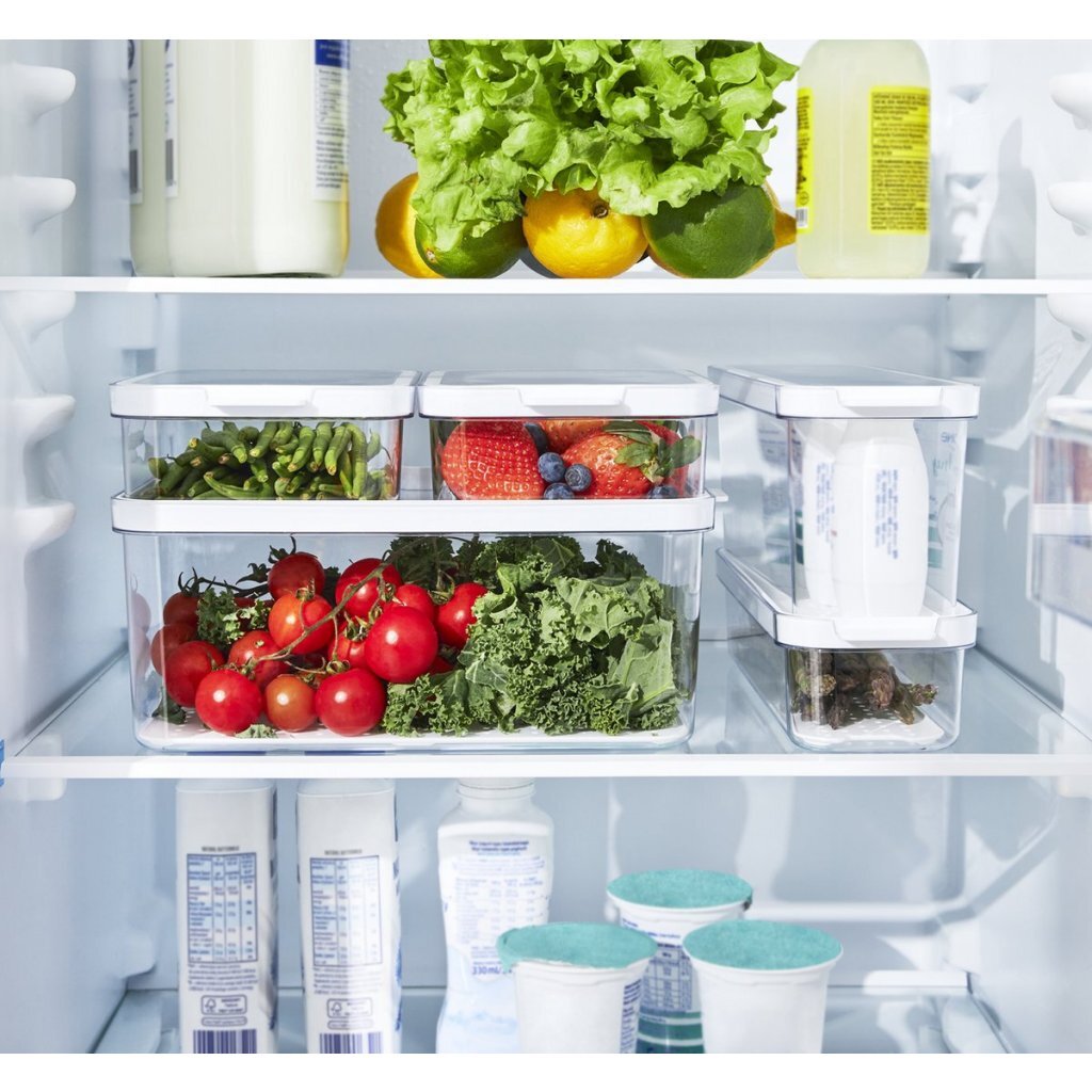 Rotho Cauma Set Koelkastorganizer 4.65L + 2L + 1.15L + 2X 1.2L Transparant