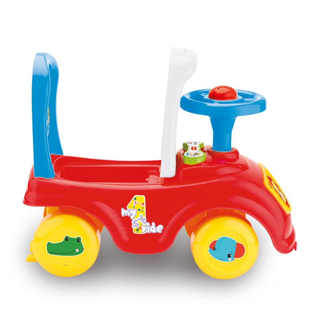 Fisher Price Loopauto + Toeter Rood/Blauw/Geel