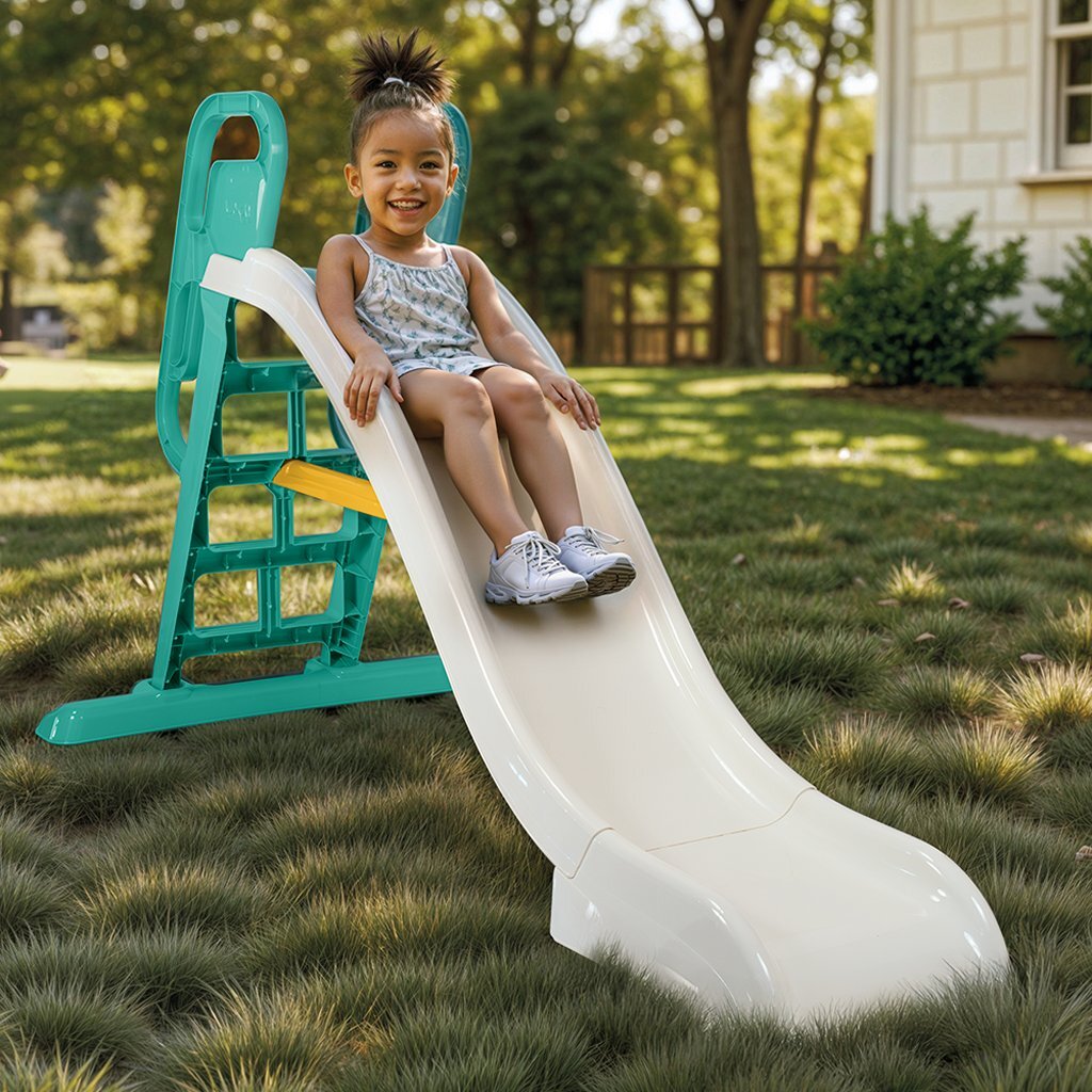 Dolu Big Waterglijbaan 144X85X189 Cm Groen/Wit