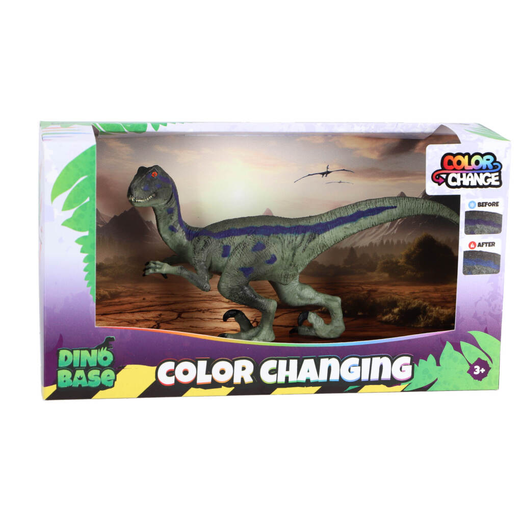 Overige Merken Dinobase Color Change Dino Velociraptor