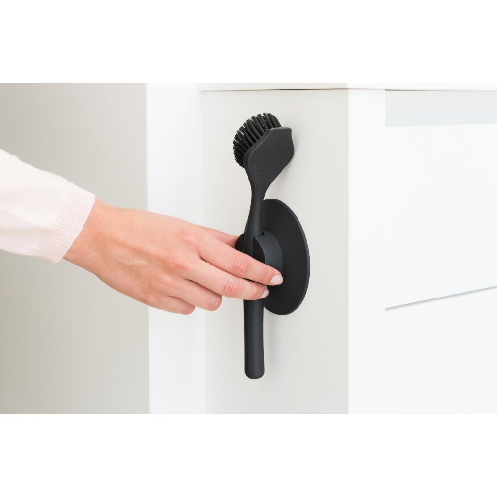 Brabantia Sinkside Afwasborstel Met Zuignaphouder Zwart
