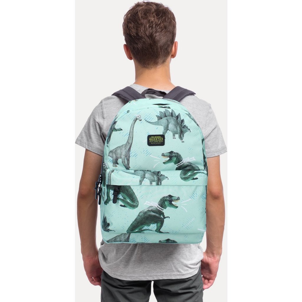 Skooter Rugzak Dino Explorer 38X25X11 Cm Mint/Zwart