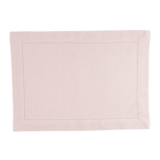 Linen&More Linen&Amp;More Placemats 35X50 Cm 4 Stuks Indi Light Pink
