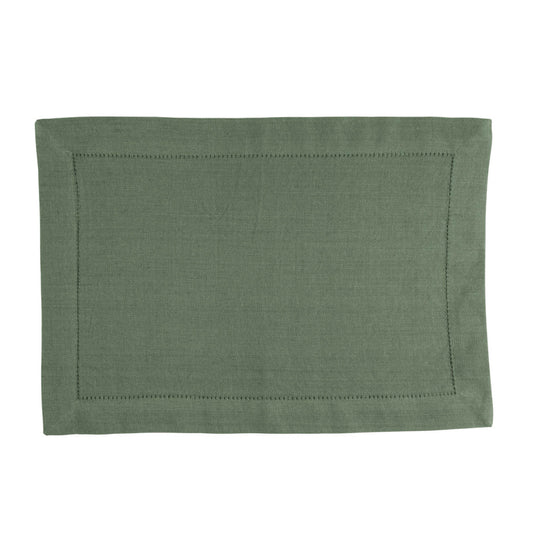 Linen&More Linen&Amp;More Placemats 35X50 Cm Indi Army Green 4 Stuks