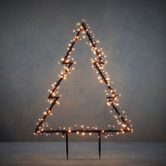 Overige Merken Luca Lighting Tuin Decoratie Led Boom 225 Leds 72X100 Cm Warm Wit Zwart