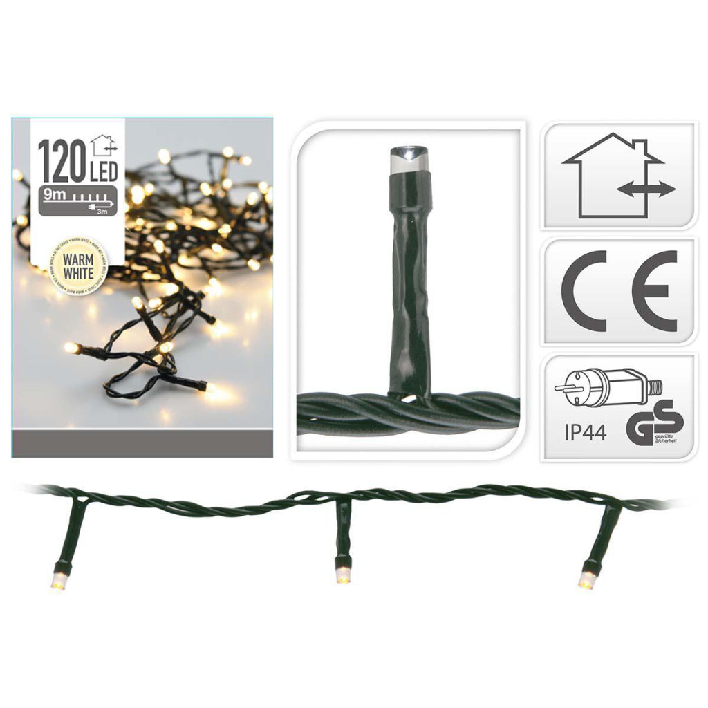 S.i.a. Kerstverlichting 9M 120 Led Lampjes Ip44