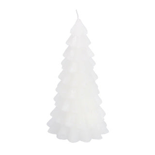 Overige Merken Kerstboom Kaars Wit 10X10X20Cm