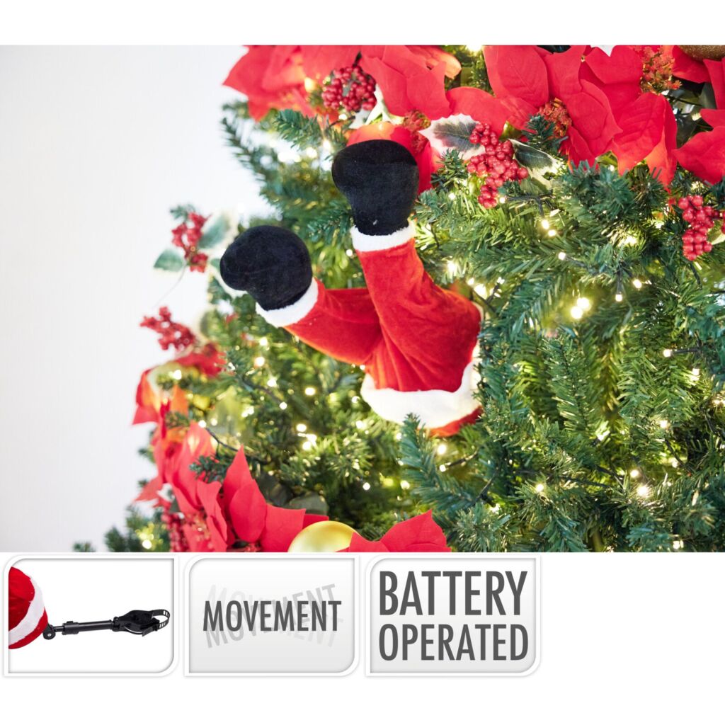 Overige Merken Decoratie Led Kerstman Benen 35 Cm