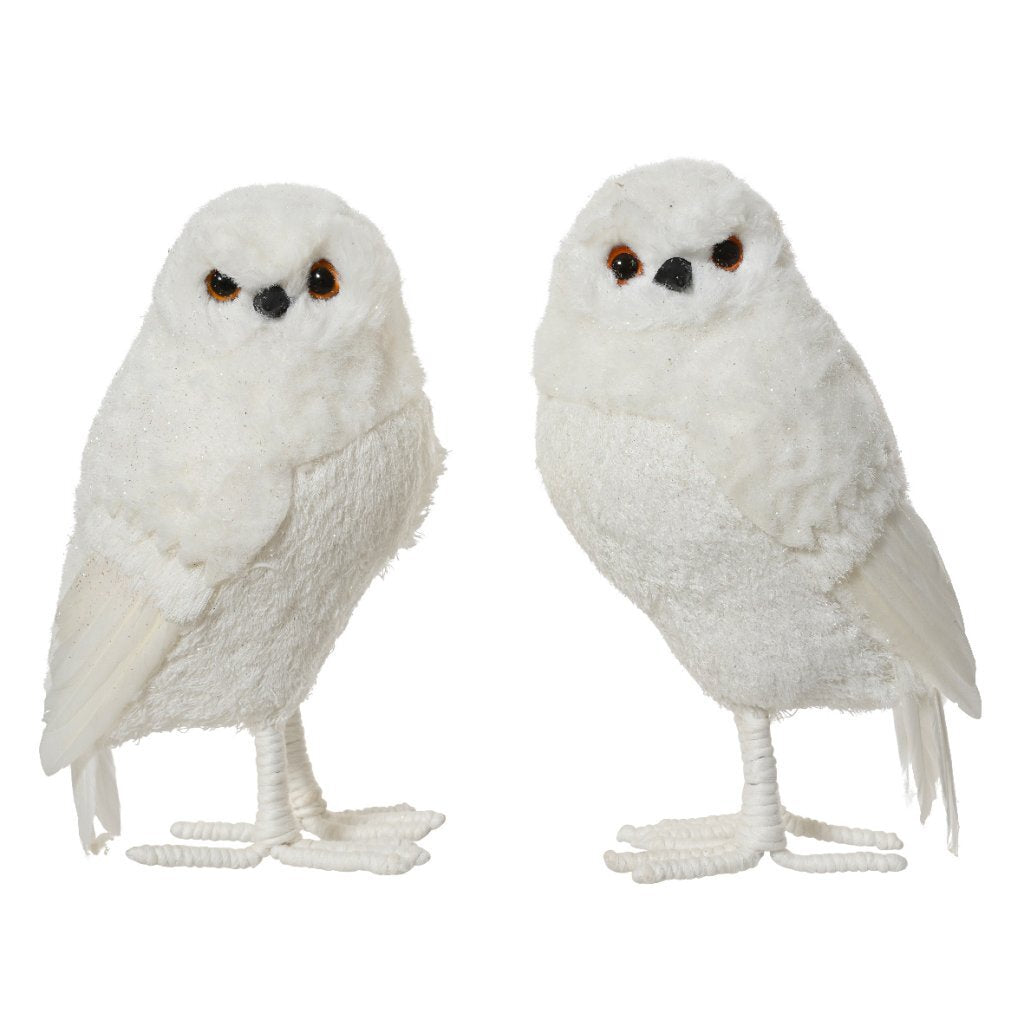 Overige Merken Decoratie Uil 9X8X15 Cm Wit Assorti