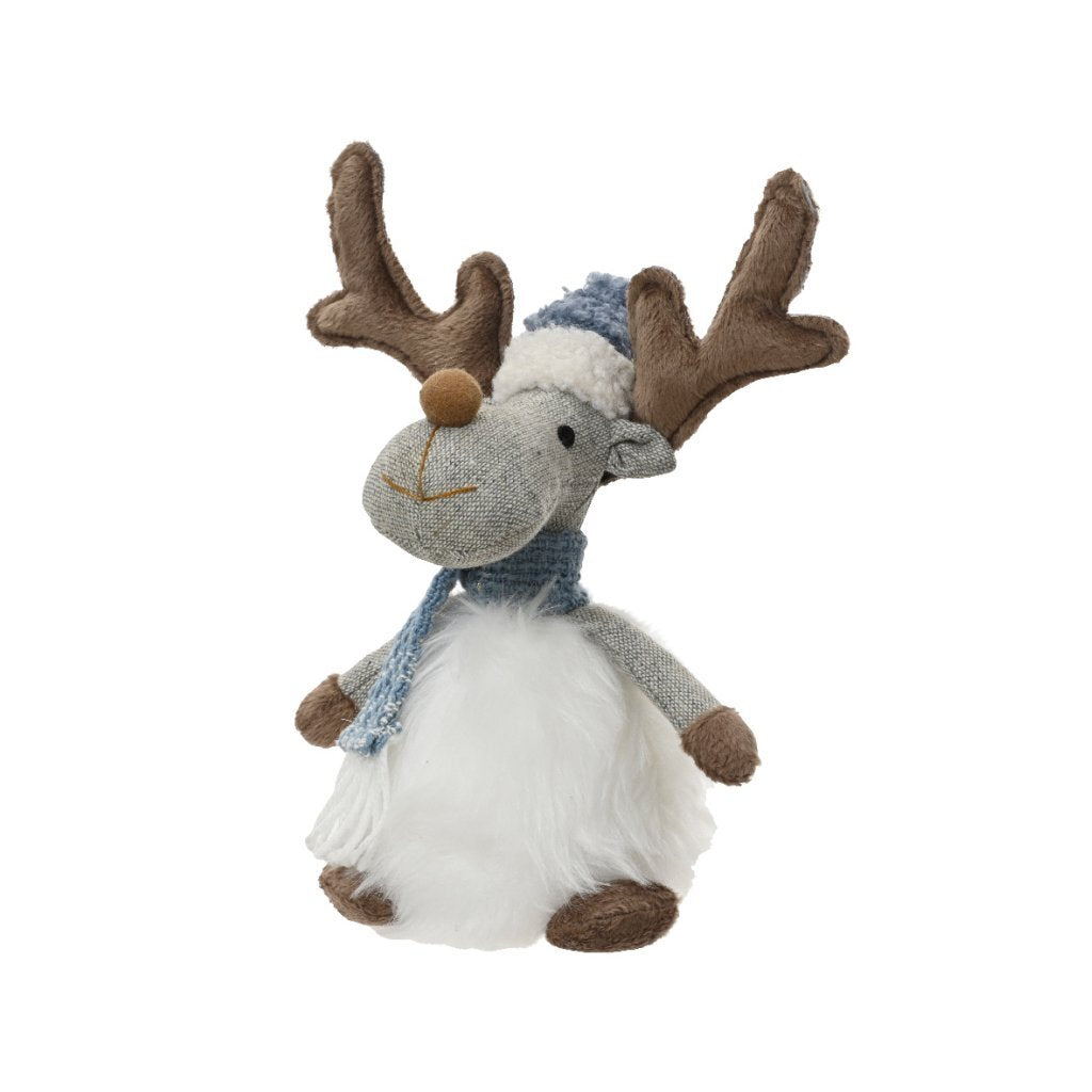 Overige Merken Decoratie Winter Hert 19X12X22 Cm Wit