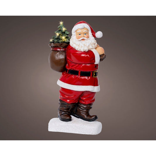 Overige Merken Decoratie Led Kerstman 9X19.5X31.5 Cm