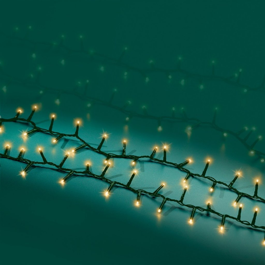 Lumineo Led Compact Lights Voor Buiten 2000 Leds 4500 Cm Soft Gold Licht Groen