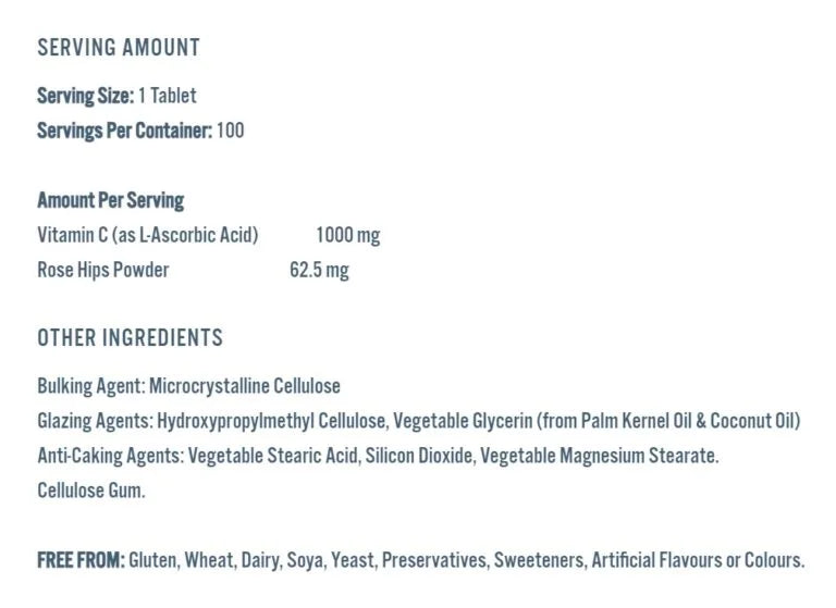 Applied Nutrition - Vitamine C 1000MG + Rozenbottel - 100 Caps
